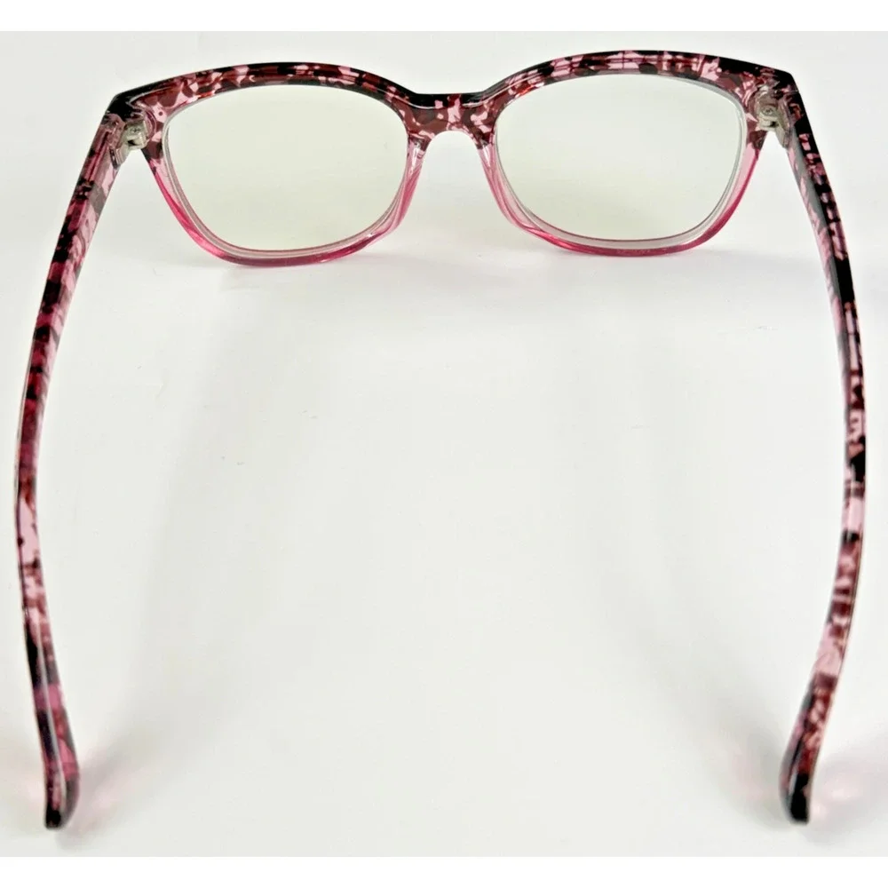Zenni Pink Tortoise Womens Cat Eye Plastic Full Rim Eyeglasses FRAMES ONLY
